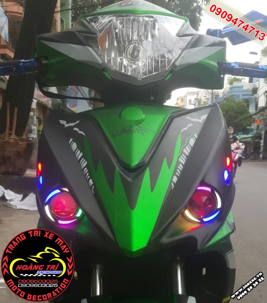 Độ đèn mắt cú SYM Star SR 125